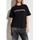 Tricou DSQUARED2, Easy Fit, Pastel Pink Logo, Black - S72GD0551S24662900