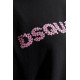 Tricou DSQUARED2, Easy Fit, Pastel Pink Logo, Black - S72GD0551S24662900