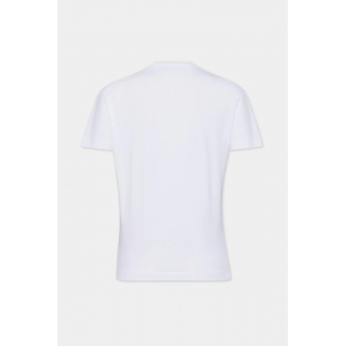 Tricou DSQUARED2, Wash Just Right Fit, Babes, White Tricou DSQUARED2, Wash Just Right Fit, Babes, White
