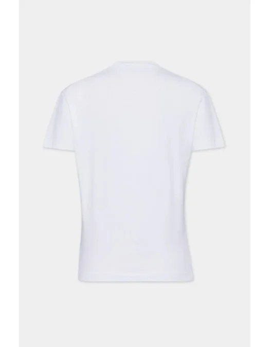 Tricou DSQUARED2, Wash Just Right Fit, Babes, White - S72GD0571D20020100 Tricou DSQUARED2, Wash Just Right Fit, Babes, White - S72GD0571D20020100