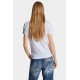 Tricou DSQUARED2, Wash Just Right Fit, Babes, White - S72GD0571D20020100