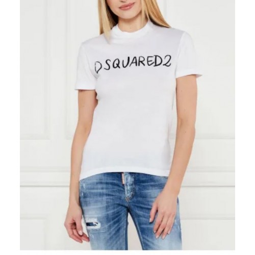 Tricou DSQUARED2, Written logo print, Alb