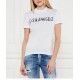 Tricou DSQUARED2, Written logo print, Alb - S72GD0574S21600100