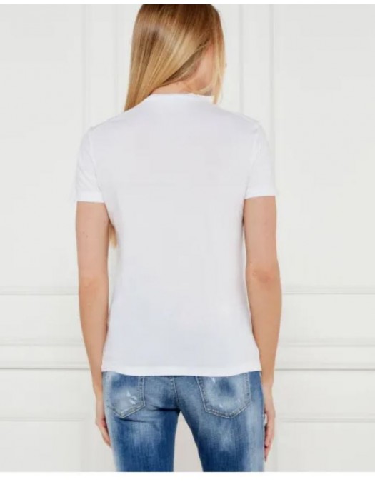 Tricou DSQUARED2, Written logo print, Alb - S72GD0574S21600100