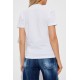 Tricou DSQUARED2, Girls Print, Aplicatii stralucitoare, Alb - S72GD0613D20020100 Tricou DSQUARED2, Girls Print, Aplicatii stralucitoare, Alb - S72GD0613D20020100