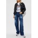 Tricou DSQUARED2, Girls Print, Aplicatii stralucitoare, Alb - S72GD0613D20020100 Tricou DSQUARED2, Girls Print, Aplicatii stralucitoare, Alb - S72GD0613D20020100