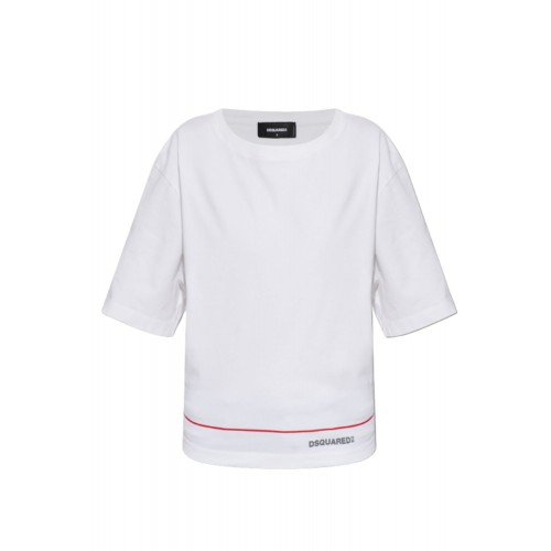 Tricou DSQUARED2, WHITE T-shirt with logo