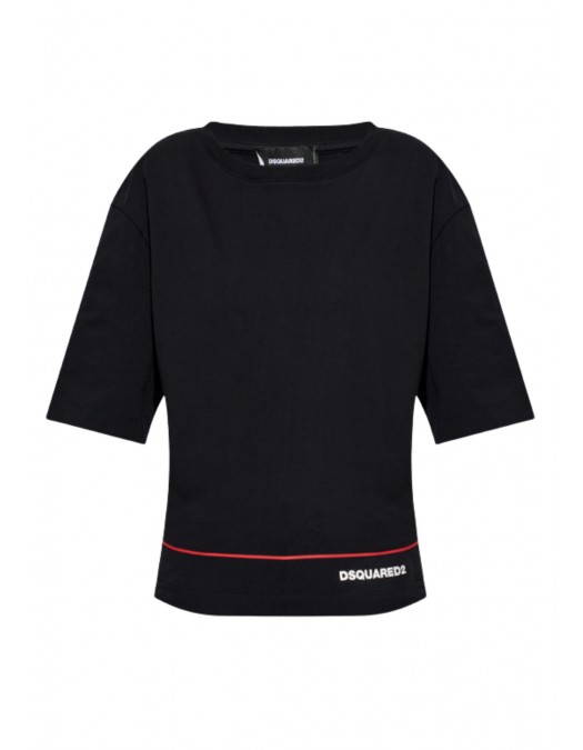 Tricou DSQUARED2,  BLACK T-shirt with logo - S72GD0620D20106900