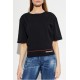Tricou DSQUARED2,  BLACK T-shirt with logo - S72GD0620D20106900