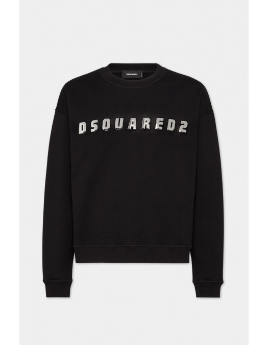 Geaca DSQUARED2, Brushed Fleece, Relax Fit , Black - S72GU0471S25516900