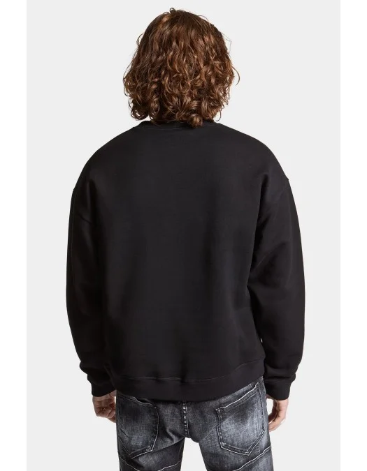 Geaca DSQUARED2, Brushed Fleece, Relax Fit , Black - S72GU0471S25516900