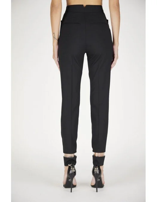 Pantaloni Dsquared2, Insertie incolora, Negru - S72KA1078S40320900 Pantaloni Dsquared2, Insertie incolora, Negru - S72KA1078S40320900