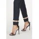 Pantaloni Dsquared2, Insertie incolora, Negru - S72KA1078S40320900 Pantaloni Dsquared2, Insertie incolora, Negru - S72KA1078S40320900