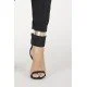 Pantaloni Dsquared2, Insertie incolora, Negru - S72KA1078S40320900 Pantaloni Dsquared2, Insertie incolora, Negru - S72KA1078S40320900