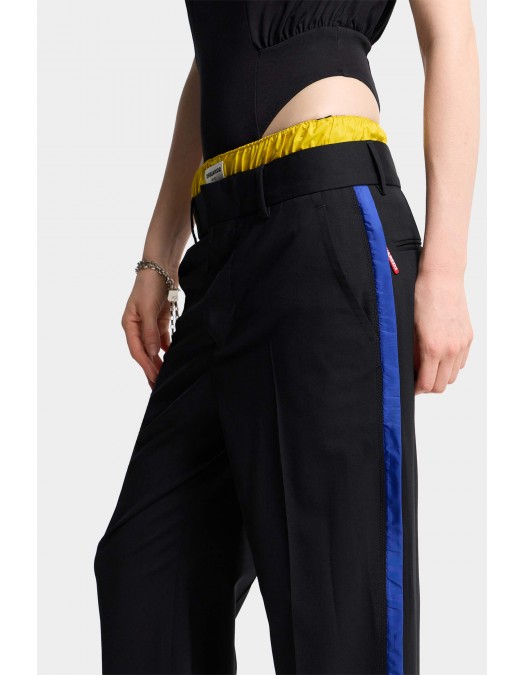 Pantaloni DSQUARED2, D2 Jetski Pant, Black - S72KA1333S40320900