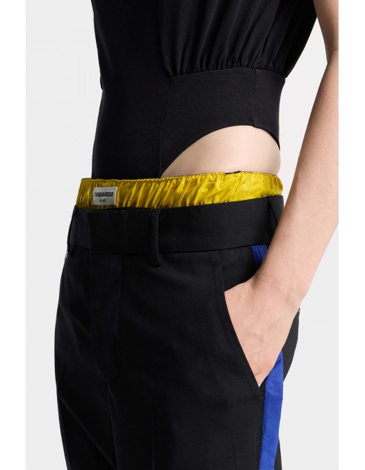 Pantaloni DSQUARED2, D2 Jetski Pant, Black - S72KA1333S40320900