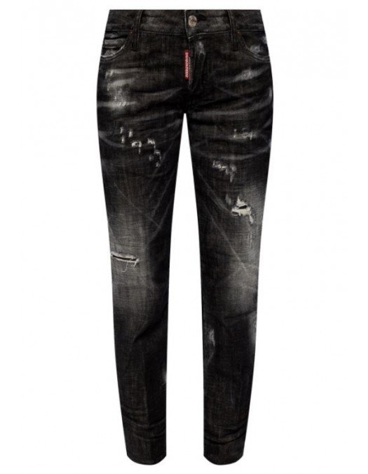 Jeans Dsquared2, Cropped Jean, Negru - S72LB0338900