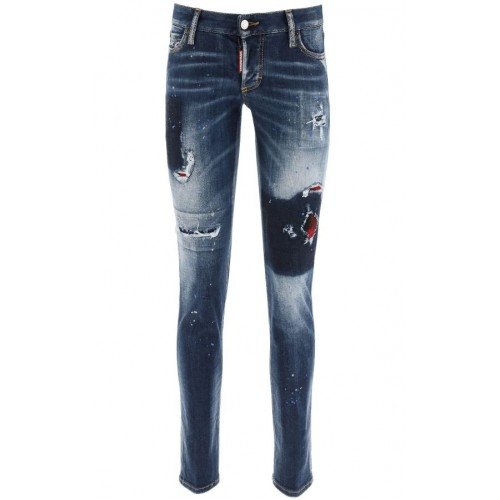 BLUGI DSQUARED2, Croiala Jennifer Jeans, Albastru