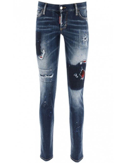 BLUGI DSQUARED2, Croiala Jennifer Jeans, Albastru - S72LB0374470