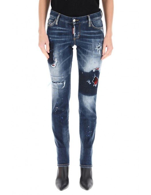 BLUGI DSQUARED2, Croiala Jennifer Jeans, Albastru - S72LB0374470