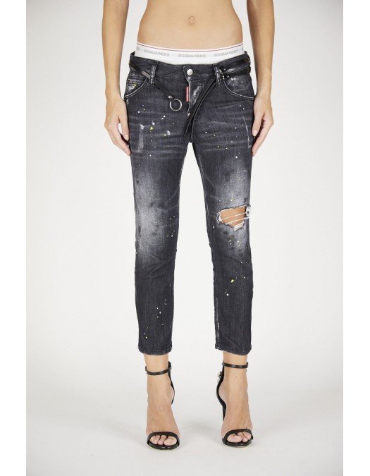 BLUGI DSQUARED2 Cool Girl Crop Jeans- S72LB0404S30503900 BLUGI DSQUARED2 Cool Girl Crop Jeans- S72LB0404S30503900