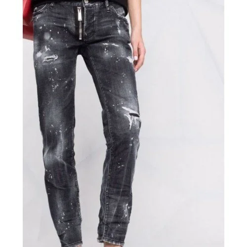 BLUGI DSQUARED2 Paint-Splatter Slim-Fit