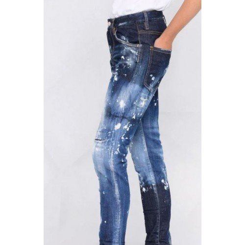 BLUGI DSQUARED2, Ripped Jeans, Efect Stropire