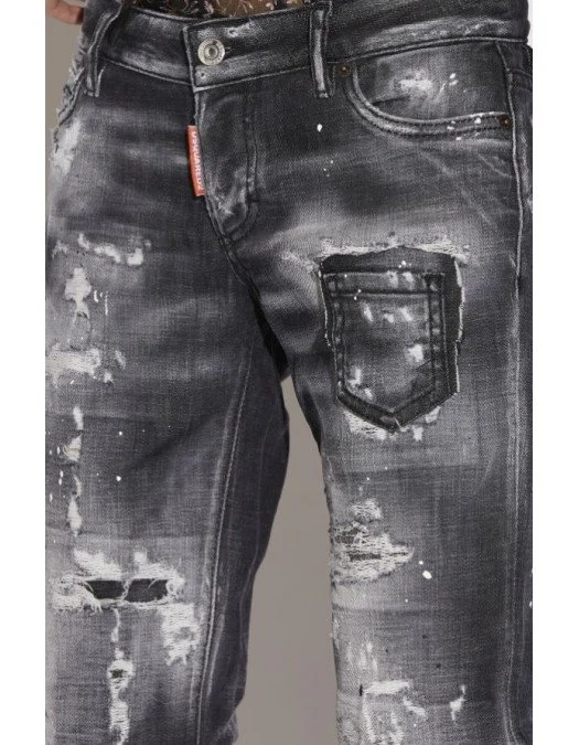 BLUGI DSQUARED2, JENNIFER CROPPED, Black - S72LB0477S30357900 BLUGI DSQUARED2, JENNIFER CROPPED, Black - S72LB0477S30357900
