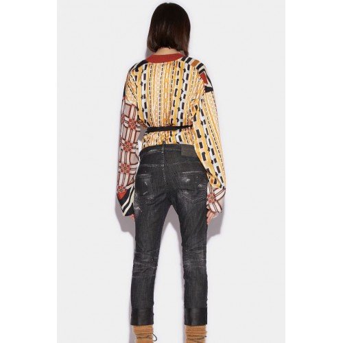 Jeans  DSQUARED2, Black Burning In Love, Black