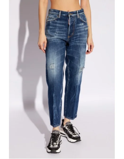 Blugi DSQUARED2, Boston Blue Jeans - S72LB0720S30891470 Blugi DSQUARED2, Boston Blue Jeans - S72LB0720S30891470