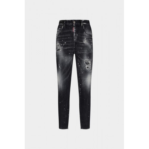 Blugi  DSQUARED2, High Waist Twiggy, S72LB0738S30503900 Blugi  DSQUARED2, High Waist Twiggy, S72LB0738S30503900