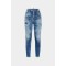 BLUGI DSQUARED2, High Waist, Twiggy, Blue