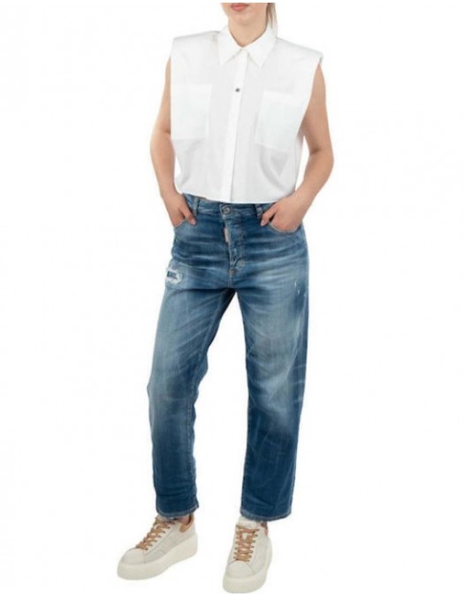 JEANS DSQUARED2,"Boston" jeans made of  stretch denim. - S72LB0830S30342470