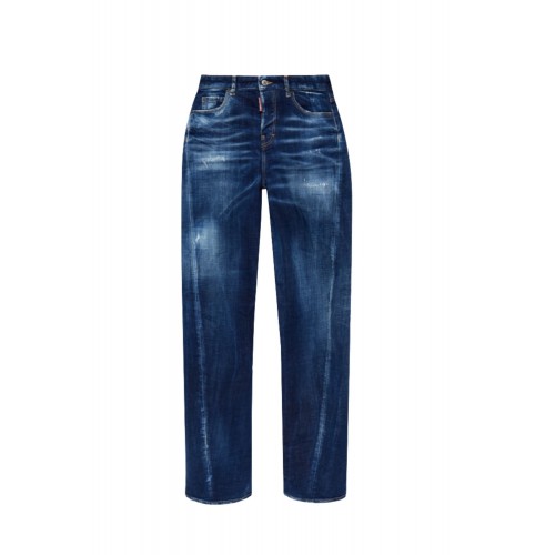JEANS DSQUARED2,NAVY BLUE 'D2 Twisted' jeans