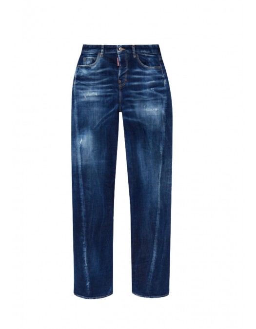 JEANS DSQUARED2,NAVY BLUE 'D2 Twisted' jeans - S72LB0890S30664470