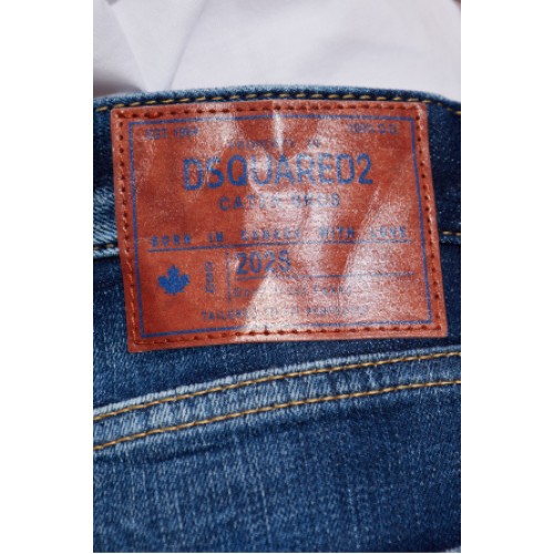 JEANS DSQUARED2,NAVY BLUE 'D2 Twisted' jeans