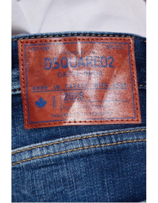 JEANS DSQUARED2,NAVY BLUE 'D2 Twisted' jeans - S72LB0890S30664470