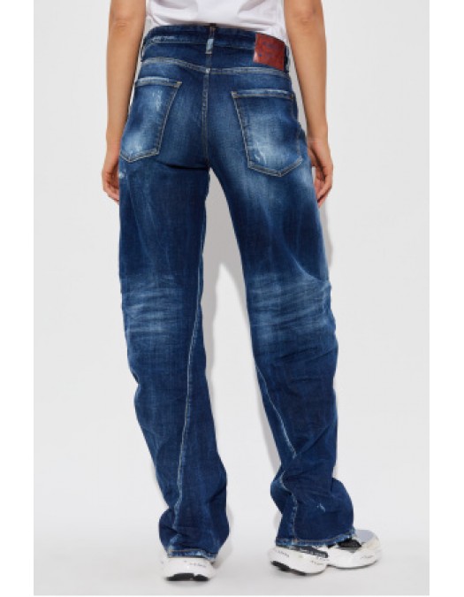 JEANS DSQUARED2,NAVY BLUE 'D2 Twisted' jeans - S72LB0890S30664470