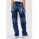 JEANS DSQUARED2,NAVY BLUE 'D2 Twisted' jeans - S72LB0890S30664470