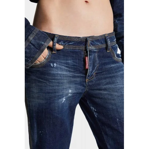 JEANS DSQUARED2, navy blue Jenna Flare Jeans