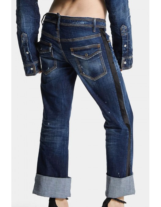 JEANS DSQUARED2, navy blue Jenna Flare Jeans - S72LB0890S30664470 JEANS DSQUARED2, navy blue Jenna Flare Jeans - S72LB0890S30664470