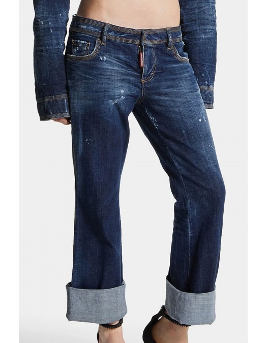 JEANS DSQUARED2, navy blue Jenna Flare Jeans - S72LB0890S30664470 JEANS DSQUARED2, navy blue Jenna Flare Jeans - S72LB0890S30664470