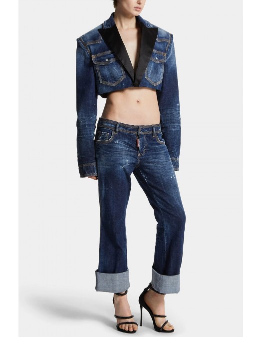 JEANS DSQUARED2, navy blue Jenna Flare Jeans - S72LB0890S30664470 JEANS DSQUARED2, navy blue Jenna Flare Jeans - S72LB0890S30664470