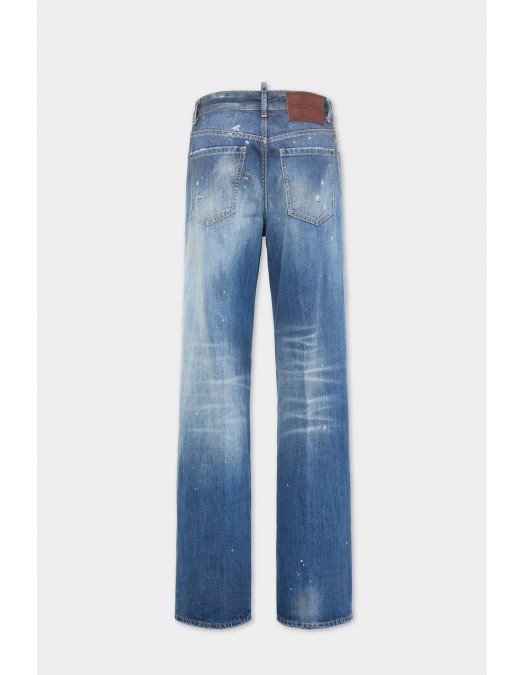 Jeans DSQUARED2, Medium Sand Wash San Diego, Albastru - S72LB0904D30011470 Jeans DSQUARED2, Medium Sand Wash San Diego, Albastru - S72LB0904D30011470