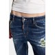 Blugi DSQUARED2, Dark Busted Rebel Teddy Jeans - S72LB0922S30664470