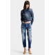 Blugi DSQUARED2, Medium Wash Jenna Jeans, Bleumarin - S72LB0933D30010470