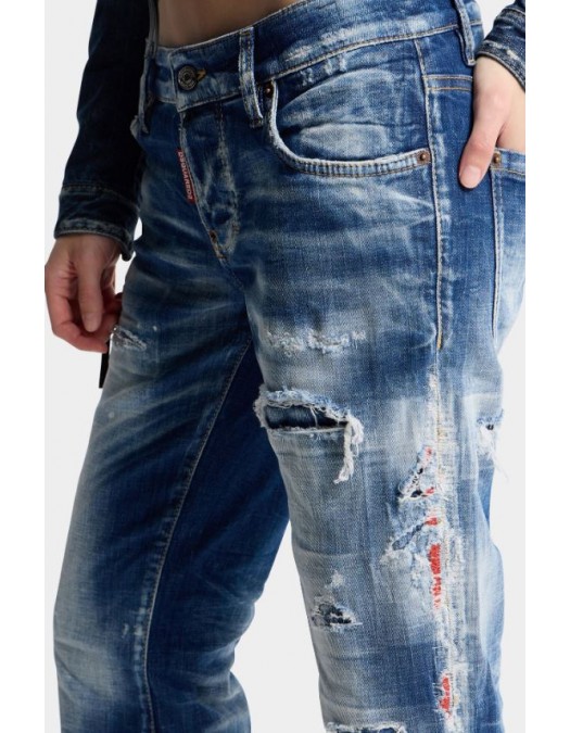 Blugi DSQUARED2, Medium Wash Jenna Jeans, Bleumarin - S72LB0933D30010470