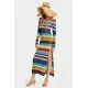 Rochie DSQUARED2, Summer Lovers Knit, Stripes, Multicolor - S73CU0312D13131961 Rochie DSQUARED2, Summer Lovers Knit, Stripes, Multicolor - S73CU0312D13131961