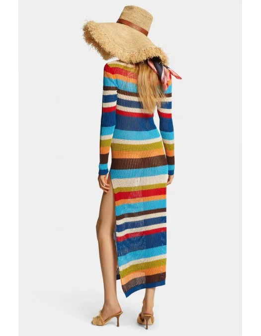 Rochie DSQUARED2, Summer Lovers Knit, Stripes, Multicolor - S73CU0312D13131961 Rochie DSQUARED2, Summer Lovers Knit, Stripes, Multicolor - S73CU0312D13131961