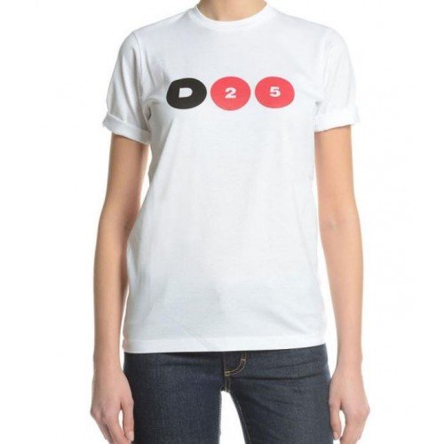 Tricou Dsquared2, Imprimeu Colorat, Alb